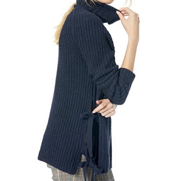 UGG Ceanne Knit Turtleneck Sweater Tie Sides - Picture 2 of 6